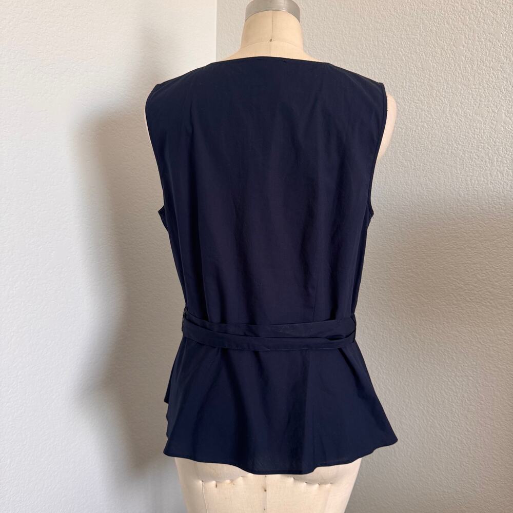 Talbots | Pre-Loved Sleeveless V-Neck & Peplum Top Size 10/M - Picture 6 of 12
